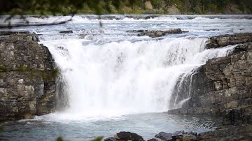 A Scenic HD Waterfall Video - Kootenai Falls, Montana (1 Hr)