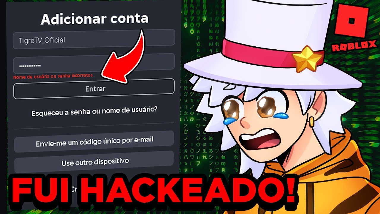 FUI HACKEADO NO ROBLOX.. CUIDADO COM O NOVO GOLPE!!