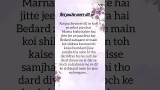 Koi Puche Mere Dil Se s