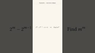 Algebra Exponents Problem | Same-Base Factoring Approach