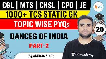 4:00 PM - All SSC Exams | Static Gk PYQs by Anurag Singh | Dance of India(Part-2)