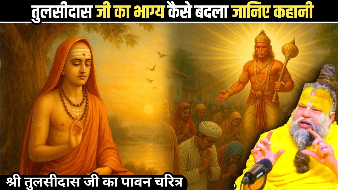 तुलसीदास जी का भाग्य कैसे बदला जानिए कथा #premanandji 