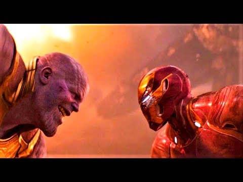 Homem De Ferro Vs Thanos Dublado | Vingadores Guerra Infinita! Cena De Luta Do Filme.