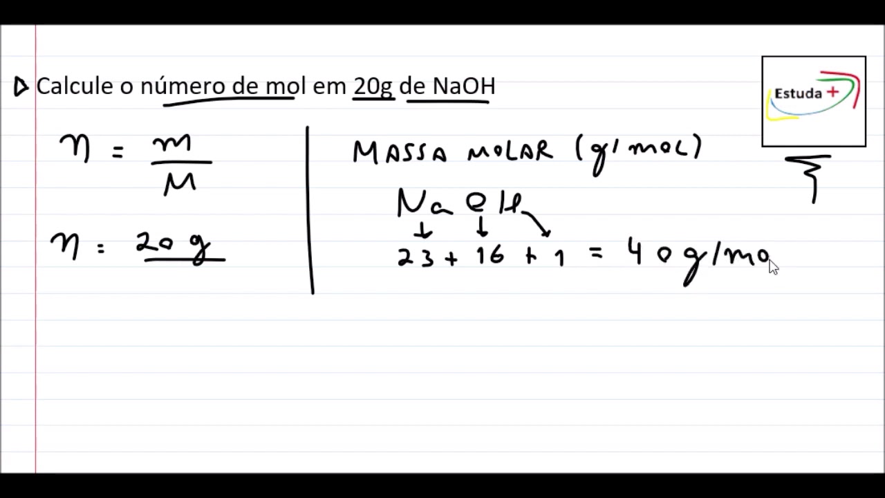Calcule O N mero De Mol Em 20g De NaOH YouTube calcule-o-n-mero-de-mol-em-20g-de-naoh-youtube