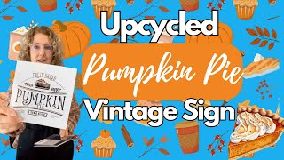 Pumpkin Spice Rub-on Transfers & Pies Mini Sign Stencil with @irestorestuff