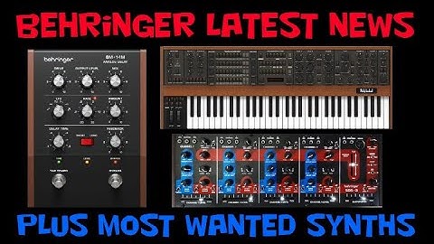 Behringer Latest News 9 September 2025 and the most wanted Synths