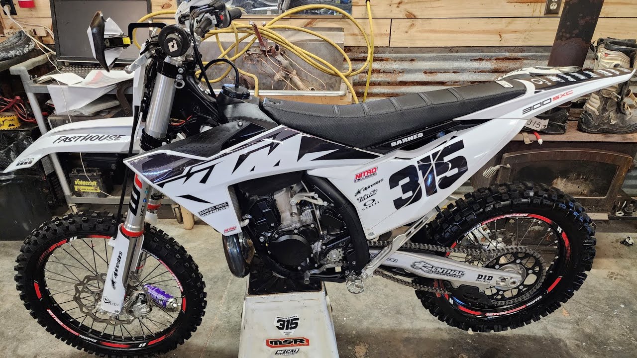 Stock Suspension Settings 2023 KTM 300 SX 300 XC 250 Shop Repair Manual