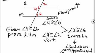Geometry 3.3 Proving Parallel Lines With Corresponding Congruence Theorem Example 2