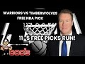 NBA Picks - Warriors vs Timberwolves Prediction, 2/1/2023 Best Bets, Odds & Betting Tips