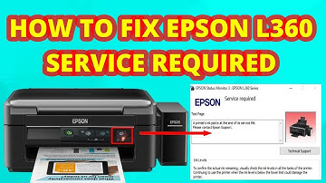 HOW TO FIX EPSON L360 SERVICE REQUIRED