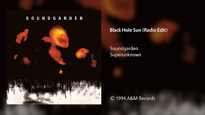 Black Hole Sun Radio Edit version - Radio Edit performance video thumbnail