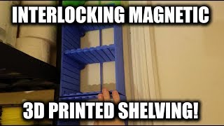 Interlocking Magnetic 3D Printed Shelving Design and Print! Demonstration! - 3D Printing! by singacata 204 views 5 years ago 38 seconds