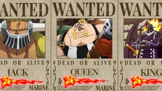 ten Beast Pirates Member Bounties One Piece
