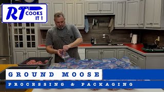 How to process ground moose meat