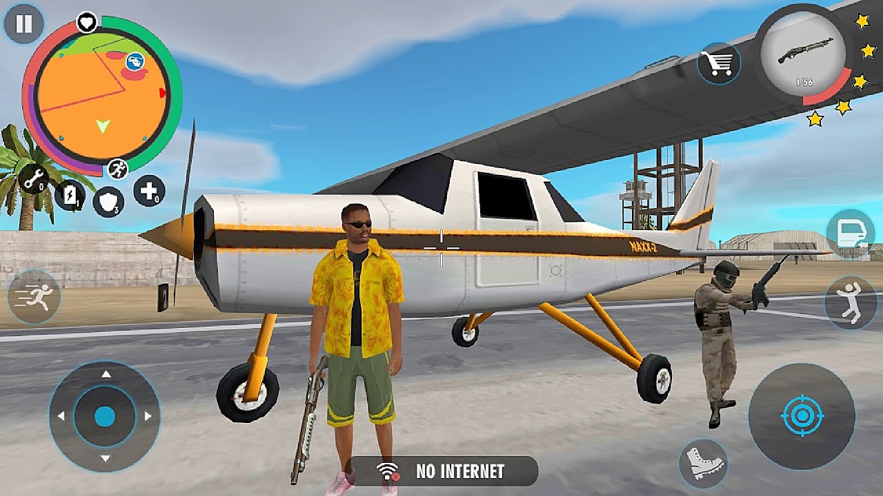 Real Gangster Crime #13 I Stole a Military Plane - New Update