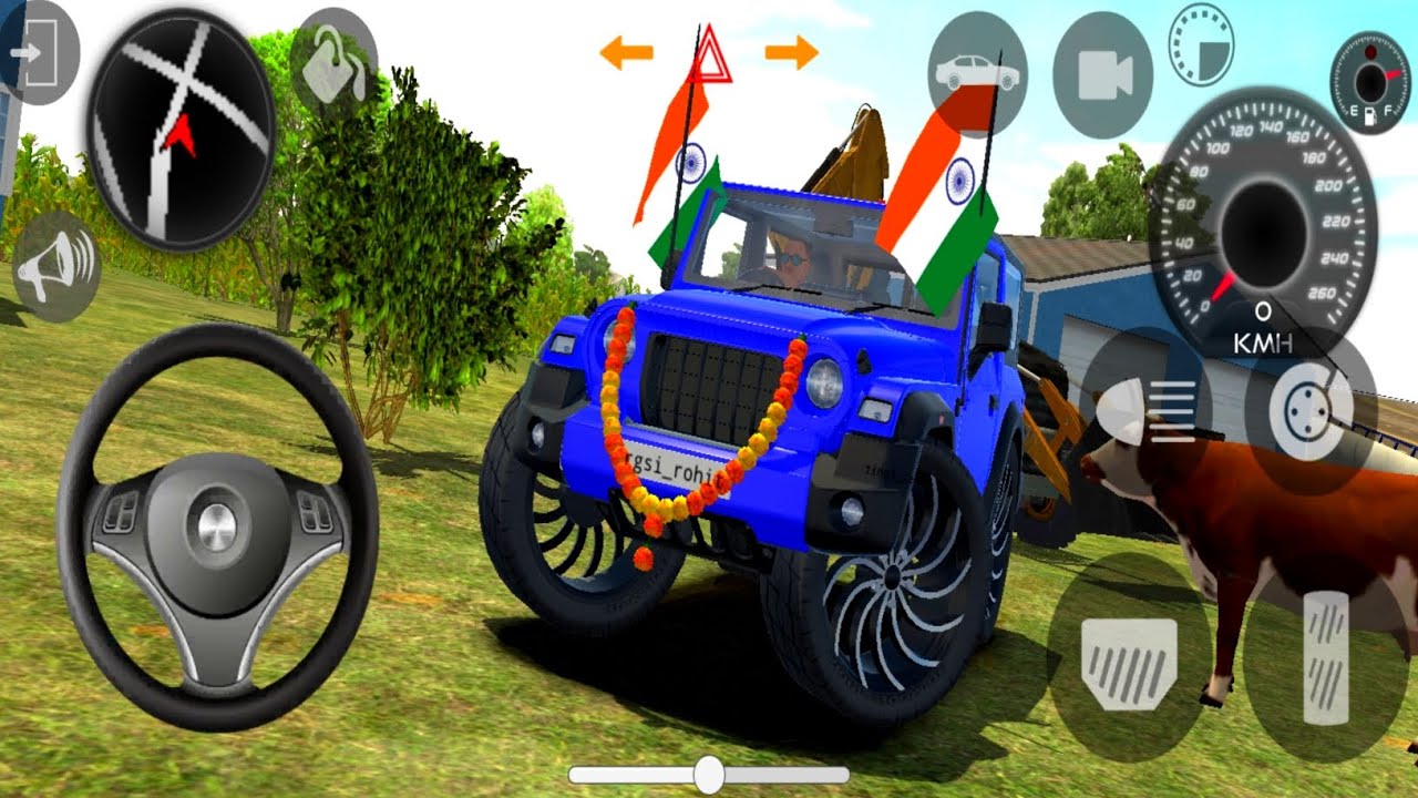 Dollar [Song] Indian Car 😈Simulator 3d Games | Mahindra Purple Thar Driving - Android Gameplay