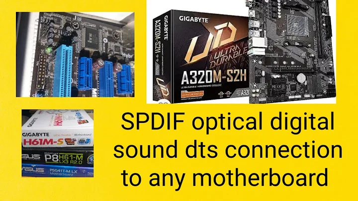 spdif optical digital sound DTS connection to any motherboard