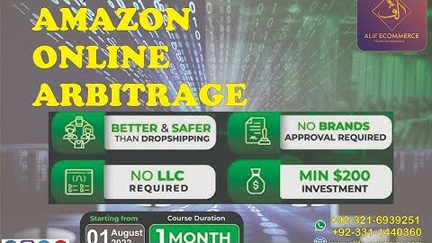 What is online arbitrage? Best business model of Amazon by Engrkiran