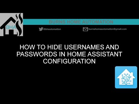 How to hide usernames and passwords in Home Assistant configuration