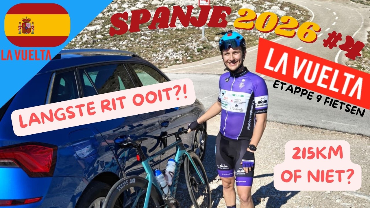 Rit 9 van de Vuelta a España volledig gefietst?! (Langste rit ooit) | Spanje 2026