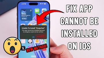 How do you fix this app Cannot be installed because its integrity could not be verified on iPhone?