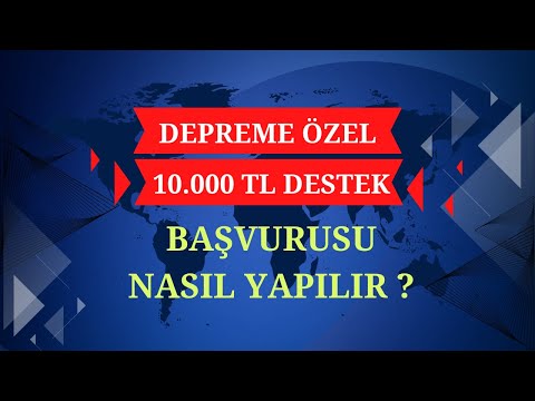 Kahramanmaraş Depremi İçin 10 İli Kapsayan 10.000 TL Destek Başvusuru Nasıl Yapılır ?