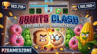 Can We Reach 163B? 🏆 Fruits Clash: The Most Satisfying Merge Game! | PZGamesZone #pzgameszone #trend screenshot 4