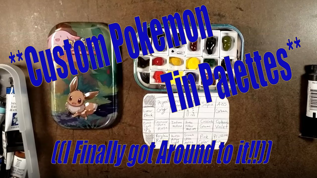 **Making My Own Custom Pokemon Watercolor Palettes**