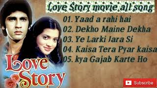 Love Story movie all songs   Yaad aarahi hai, Dekho maine Dekha hai, kya gajab karte ho.  Aasha..