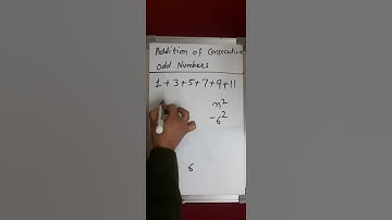 #maths trick#sum of consecutive odd numbers #class6,7,8#easy & fast way