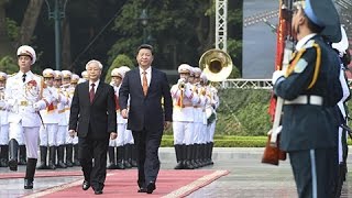Vietnamese leaders hold welcoming ceremony for Chinese president