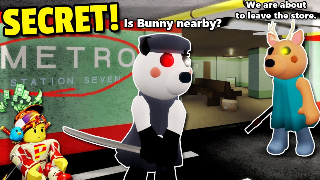 Roblox Piggy Book 2 Secret Store And Metro Station Seven Easter Egg Youtube - roblox horror movie seven