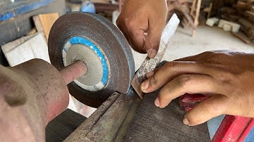 Cách mài và lắp lưỡi bào vừa thẳng vừa đều mà không cần máy mài chuyên dụng | Mộc Mực Mẹo