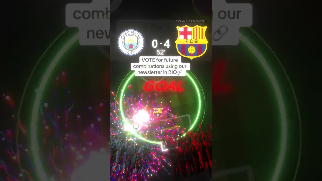 MANCHESTER CITY vs BARCELONA🤯