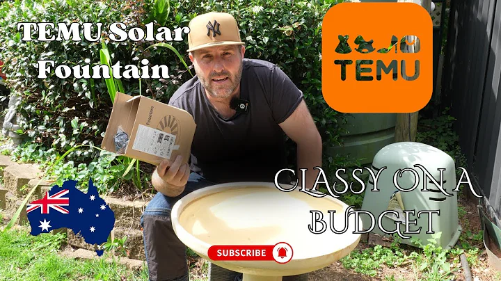 Turning a Cheap TEMU Solar Fountain into a Birdbath Masterpiece – Classy on a Budget!