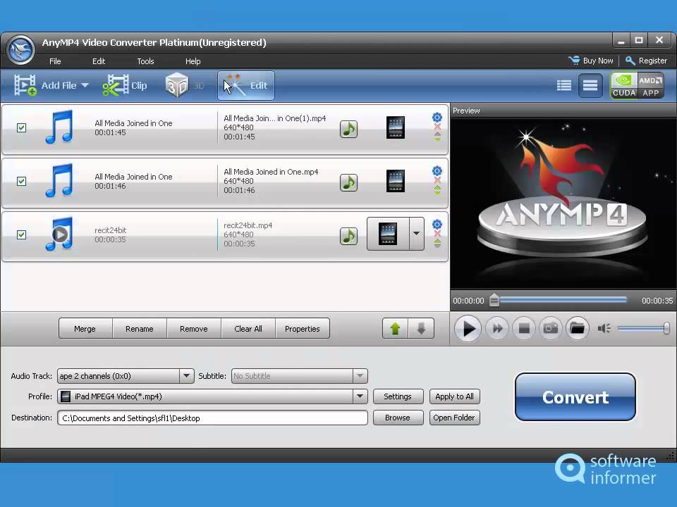 A quick look at AnyMP4 Video Converter Platinum - YouTube