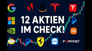 Aktienanalysen LIVE mit Marcus | Neue Trendlinien-Alarme, Markt-Updates &amp; 12 Aktien im Check!