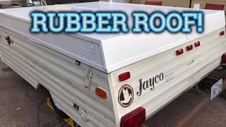 Putting Rubber Roof Coating On A 30 Year Old Pop Up Camper