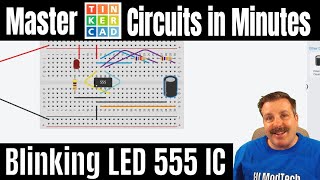 Make an LED Blink with a 555 chip Master Tinkercad Circuits in Minutes