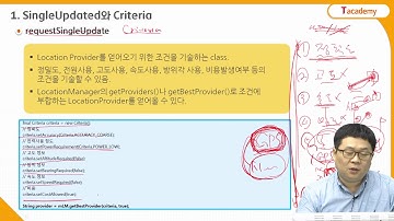 Android Application 프로그래밍 응용 16강 안드로이드 위치정보 2 | T아카데미