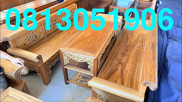 TRƯỜNG KỶ GỖ GỤ LÀO 2,37M CHÂN 13 CHỈ 6 LI ĐỤC SEN CÒ LỚN, #truongkykhuongduy ☎️#0813051906 