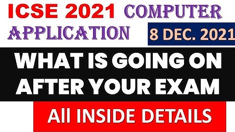 ICSE Class 10 Computer Application Official Answer Key,ICSE Computer Application Answer Key 2021 out