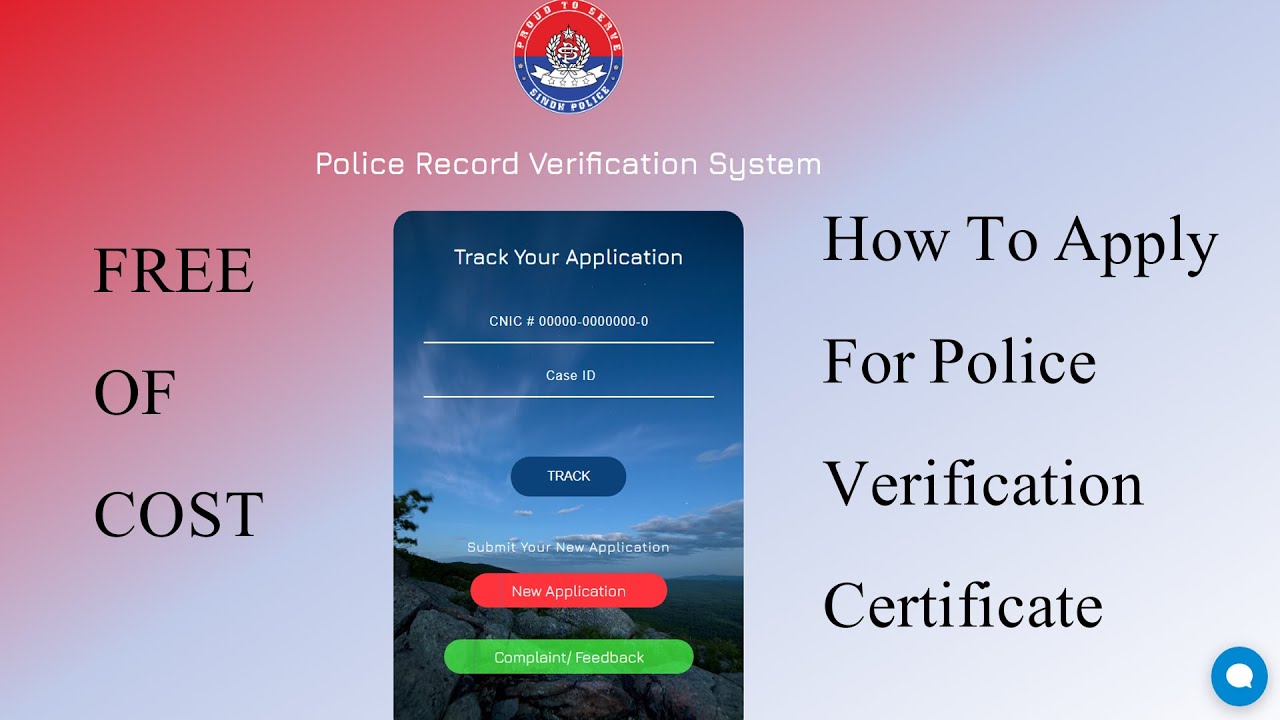 How to get Police Clearance Certificate | FREE OF COST | Apply for PCC | SINDH POLICE