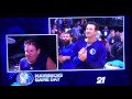 Tony Romo warms up with Dallas Mavericks 2017