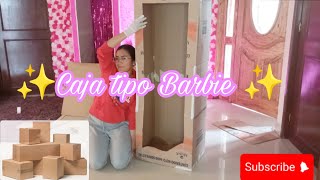 Cómo elaborar una caja de Barbie con cajas de cartón