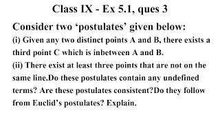CBSE NCERT CLASS 9 MATHS EXERCISE 5.1 QUESTION 3 | class 9 maths ex 5.1 ques 3