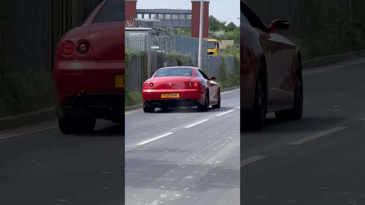 Ferrari 612 Scaglietti absolutely sends it - V12 roar *volume up* 🔊