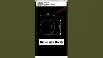 Dimbreak Command - AutoCad