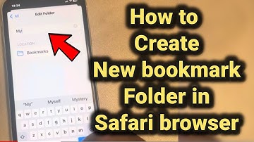 How to create a New Bookmark Folder in Safari browser in iPhone