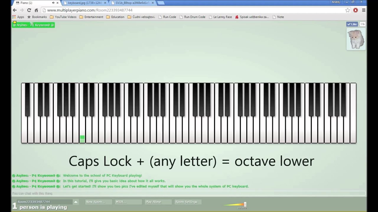 seguridad ir de compras Carretilla Multiplayer Piano - How to play PC Keyboard - YouTube